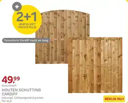 Praxis Houten Schutting Cardiff aanbieding
