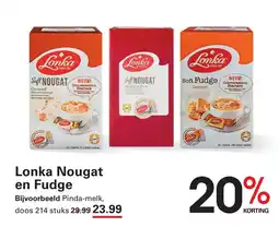 Sligro Lonka Nougat en Fudge aanbieding