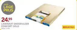 Praxis Laminaat Ondervloer Comfort Gold aanbieding