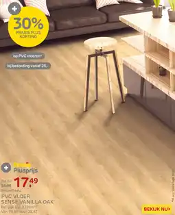 Praxis PVC Vloer Sense Vanilla Oak aanbieding