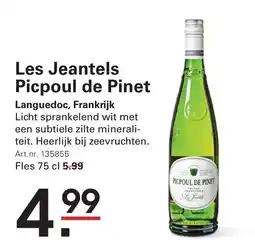 Sligro Les Jeantels Picpoul de Pinet aanbieding