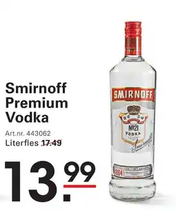 Sligro Smirnoff Premium Vodka aanbieding
