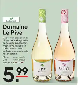 Sligro Domaine Le Pive Blanc aanbieding
