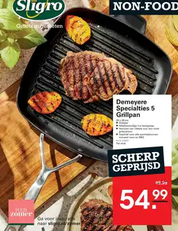 Sligro Demeyere Specialties 5 Grillpan aanbieding