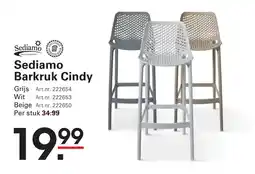 Sligro Sediamo Barkruk Cindy aanbieding