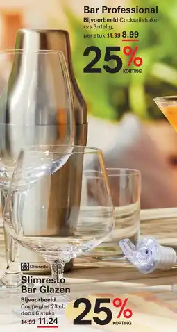 Sligro Slimresto Bar Glazen aanbieding