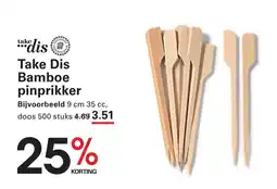 Sligro Take Dis Bamboe pinprikker aanbieding