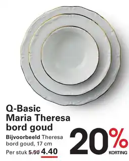 Sligro Q-Basic Maria Theresa bord goud aanbieding