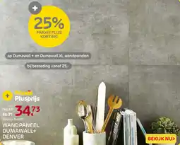Praxis Wandpaneel Dumawall + Denver aanbieding