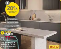 Praxis Fab Werkblad Aanrechtblad aanbieding