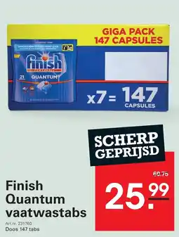 Sligro Finish Quantum vaatwastabs aanbieding