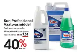 Sligro Sun Professional Vaatwasmiddel aanbieding