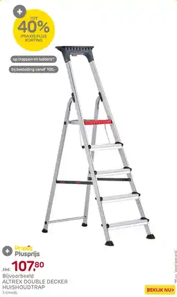 Praxis Altrex Double Decker Huishoudtrap aanbieding