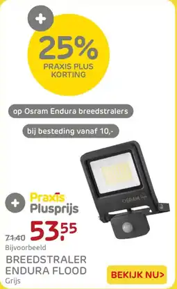 Praxis Breedstraler Endura Flood aanbieding