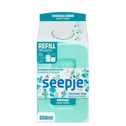 PLUS Seepje Handzeep Navulpak Eucalyptus aanbieding