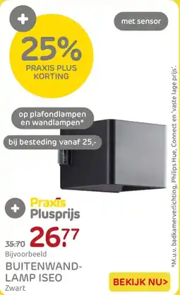 Praxis Buitenwandlamp Iseo aanbieding