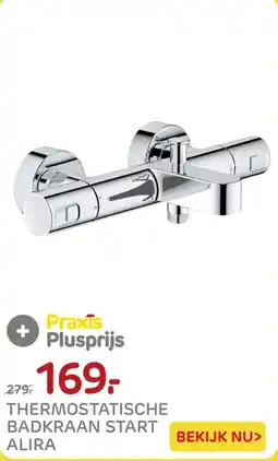 Praxis Thermostatische Badkraan Start Alira aanbieding