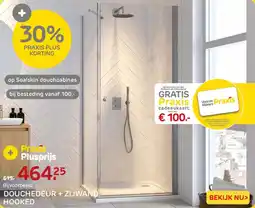 Praxis Douchedeur + Zijwand Hooked aanbieding
