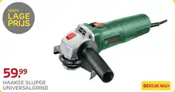 Praxis Bosch Haakse slijper Universalgrind aanbieding