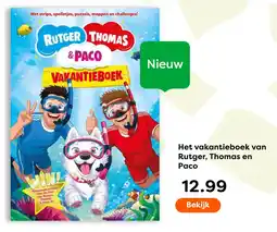 The Read Shop Het vakantieboek van Rutger, Thomas en Paco aanbieding