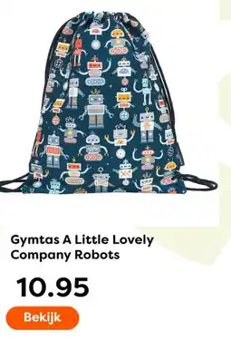 The Read Shop Gymtas A Little Lovely Company Robots aanbieding