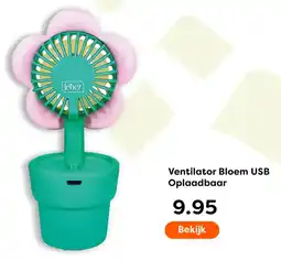 The Read Shop Ventilator Bloem USB Oplaadbaar aanbieding