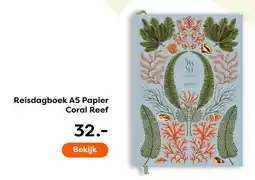 The Read Shop Reisdagboek A5 Papier Coral Reef aanbieding