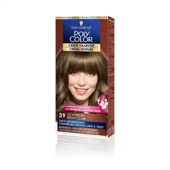 Wehkamp Schwarzkopf Poly Palette Poly Color Creme haarkleuring - 39 Lichtbruin aanbieding