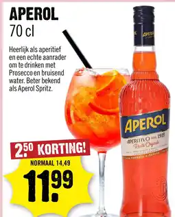 Dirck 3 Aperol Aperitivo 70 cl aanbieding