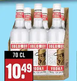 Dirck 3 Oblomov Vodka HELE LITER aanbieding