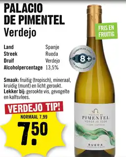 Dirck 3 Palacio de Pimentel Rueda Verdejo Cuvée Especial 75 cl aanbieding