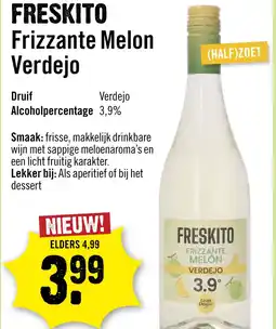 Dirck 3 Freskito Frizzante Melon Verdejo 75 cl aanbieding