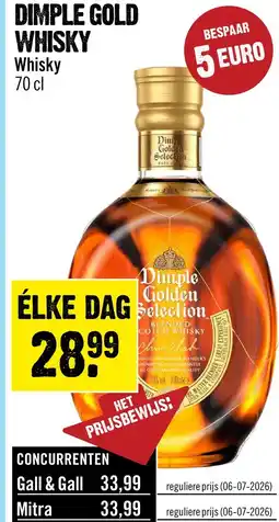 Dirck 3 Dimple Golden Selection Whisky 70 cl aanbieding