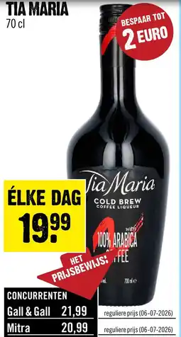 Dirck 3 Tia Maria Koffielikeur 70 cl aanbieding