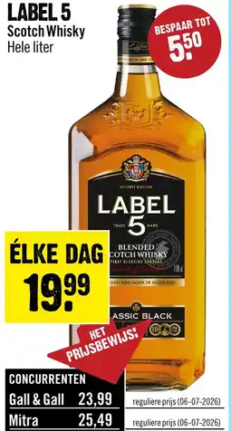 Dirck 3 Label 5 Scotch Whisky 100 cl aanbieding