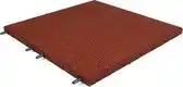 Bol.com Rubberen tegel | Terrastegels rubber | Rood | Per 1 m² | 4 stuks | 50x50cm | Pen/Gat | Dikte 3cm aanbieding