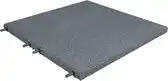 Bol.com Rubberen tegel | Terrastegels rubber | Grijs | Per 1 m² | 4 stuks | 50x50cm | Pen/Gat | Dikte 3cm aanbieding