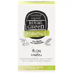Holland & Barrett Laatste kans tot 70% korting | Royal Green Iron Complex Bio - 60 capsules aanbieding