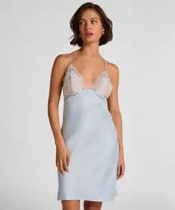 Hunkemoller Hunkemöller Slipdress Miri Blauw aanbieding