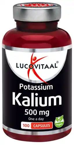 De Online Drogist Lucovitaal Potassium Kalium 500mg Capsules 100CP aanbieding