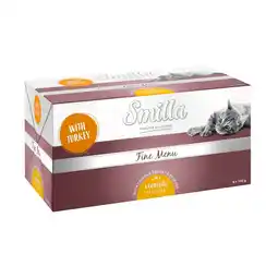 Zooplus Smilla Fine Menu met Fijnproeversvulling 8 x 100 g - Kalkoen Kipfilet Paprika aanbieding