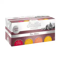 Zooplus Smilla Fine Menu met Fijnproeversvulling 8 x 100 g - Mixpakket (4 soorten) aanbieding