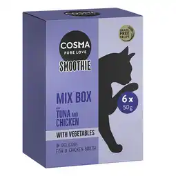 Zooplus 6x50g Cosma Smoothies Kattensnacks Mix aanbieding