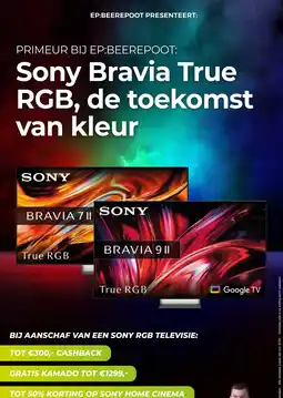 EP Beerepoot Sony Bravia True RGB aanbieding