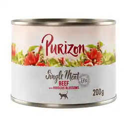 Zooplus Purizon Single Meat 6 x 200 g -Rundvlees met hibiscusbloemen aanbieding