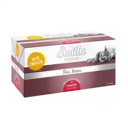 Zooplus Smilla Fine Menu met Fijnproeversvulling 8 x 100 g - Kip Rund Wortel aanbieding