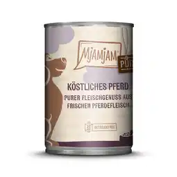 Zooplus 12 x 400 g MjAMjAM puur vleesgenot heerlijk paard puur hondenvoer nat aanbieding