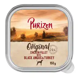 Zooplus 6x150g Kipfilet met Black Angus rundvlees & Kalkoen Purizon nat hondenvoer aanbieding