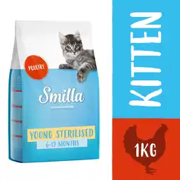 Zooplus 1kg Smilla Young Sterilised met Gevogelte Katten Droogvoer aanbieding