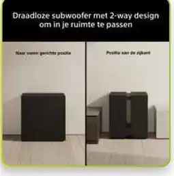 EP Beerepoot Draadloze subwoofer met 2-way design aanbieding